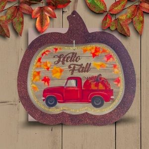 NEW "HELLO FALL" TRUCK WALL DECOR